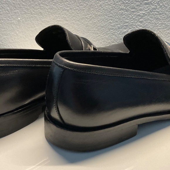 Hugo Boss loafer leather shoe used 8.5m black main image 4